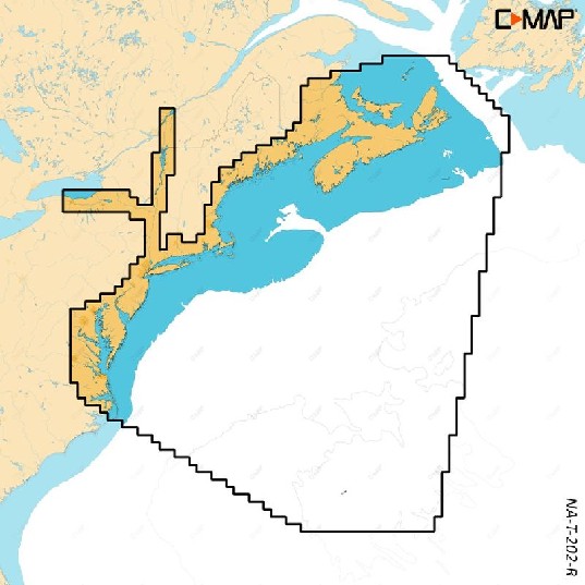 SIMRAD C-MAP REVEAL X - NOVA SCOTIA TO CHESAPEAKE BAY | M-NA-T-202-R-MS